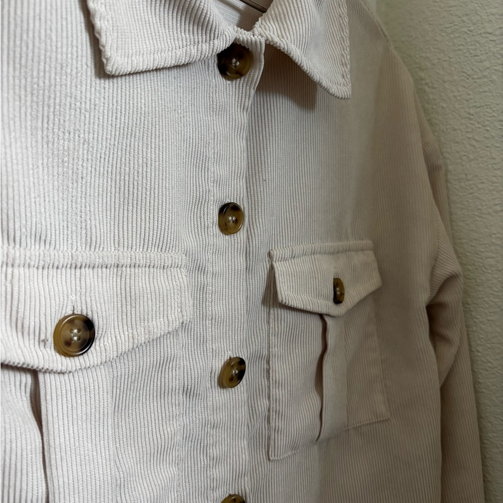 Women's Cream Button Down Shirt